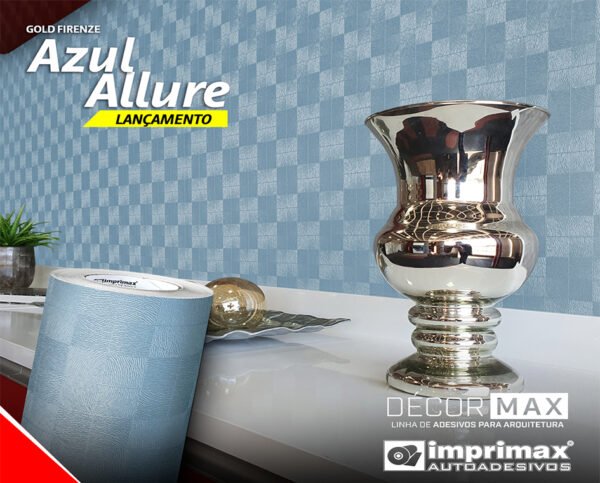 Adesivo Firenze Azul Allure com 1,22 mt de Largura - Image 2