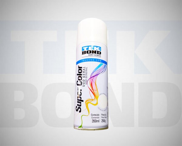 Tinta Spray Branco Brilhante 350ml Tek Bond Super Color