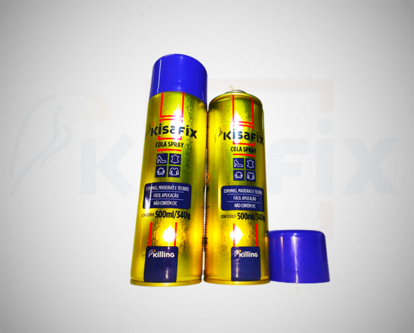 Cola de Contato Kisafix Spray Aerossol 500ml/340g