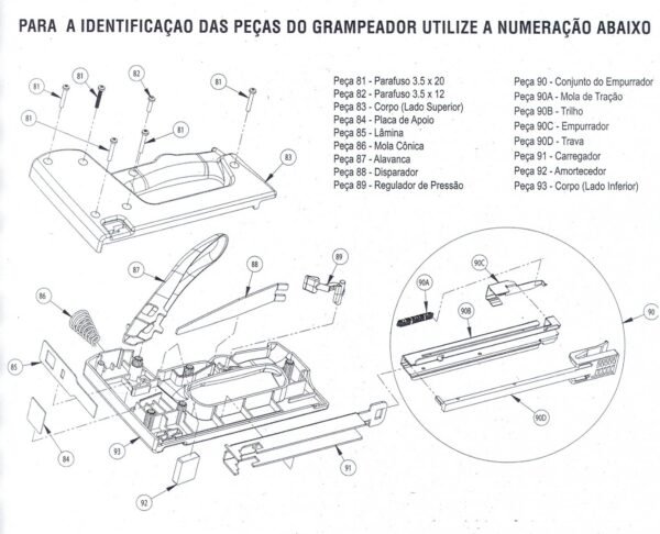 Grampeador e Pinador 80/F Rocama Amarelo - Image 3